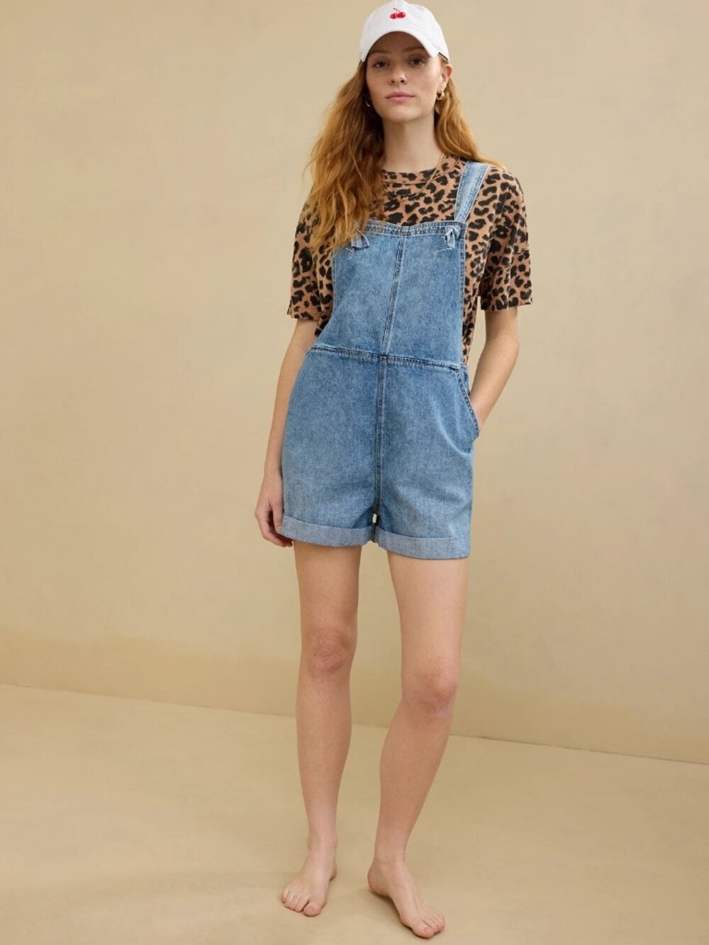 New Aerie Denim Shortall Large Retail $55